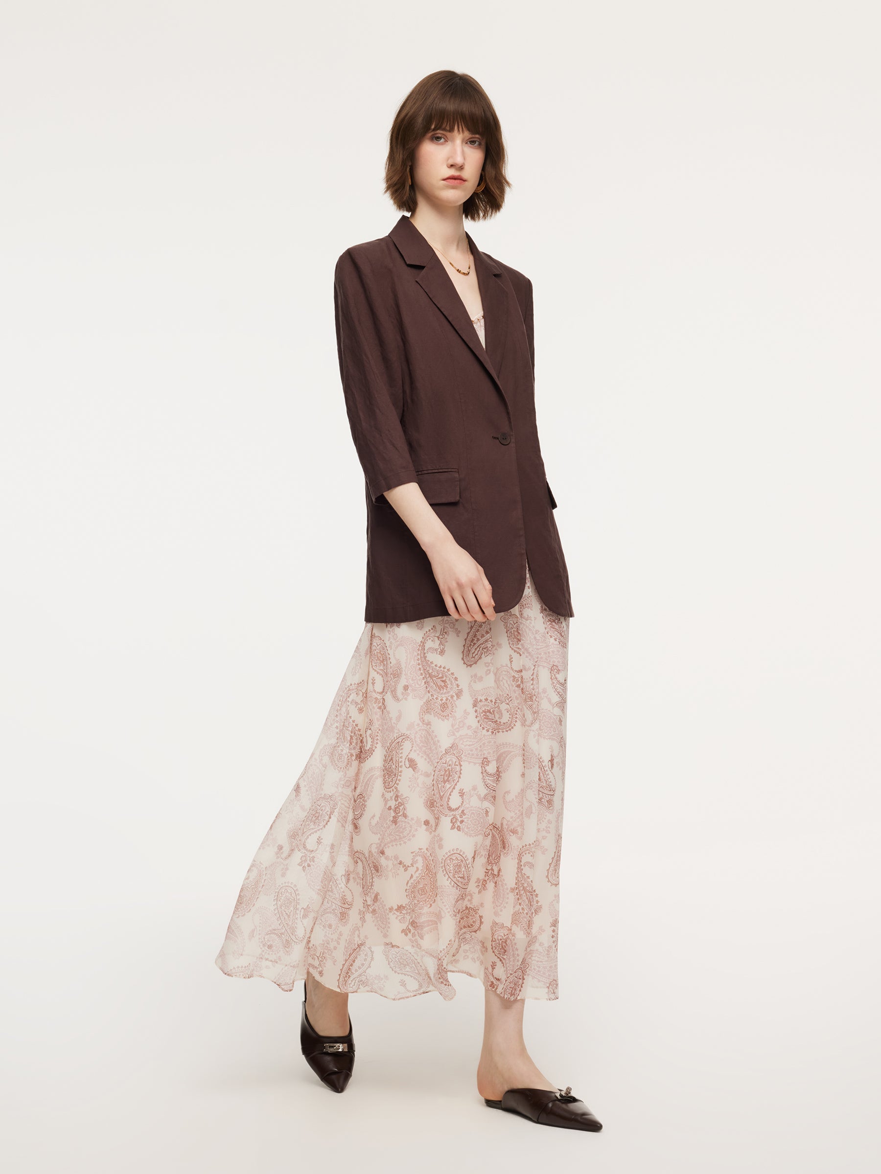 Linen Blend Blazer