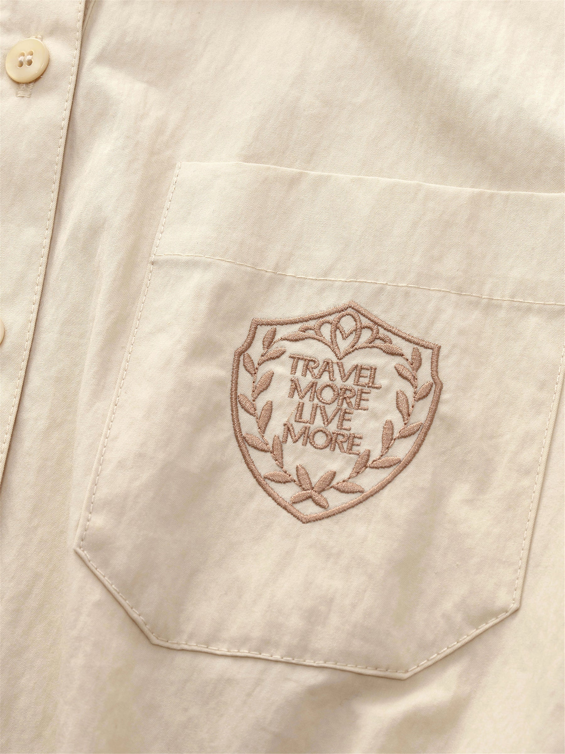 Cotton Embroidered Shirt Dress