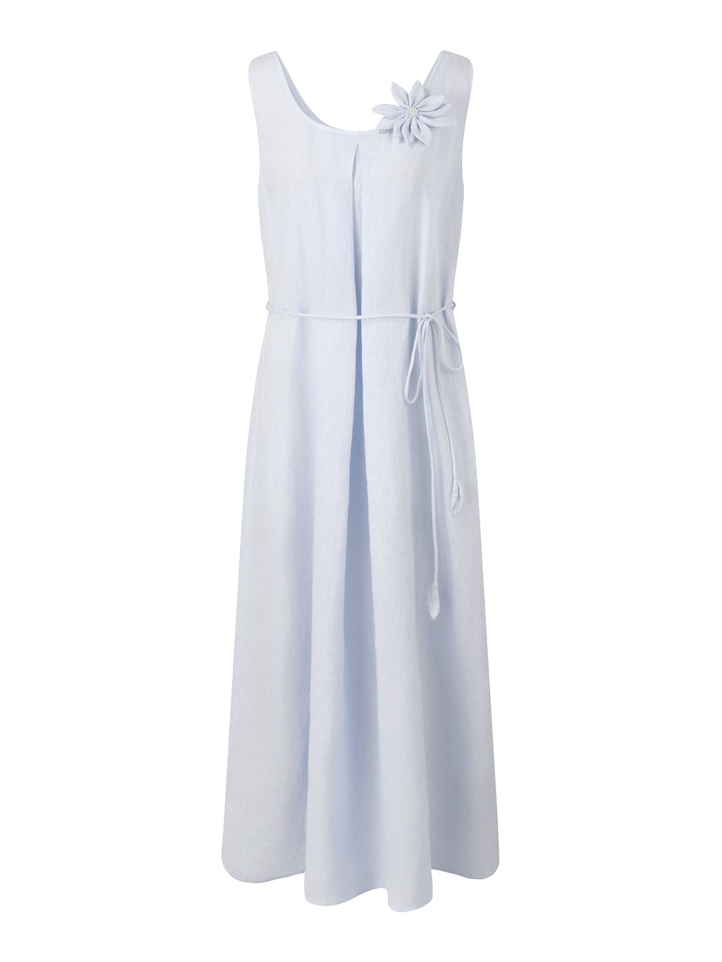 Linen U-Neck Dress