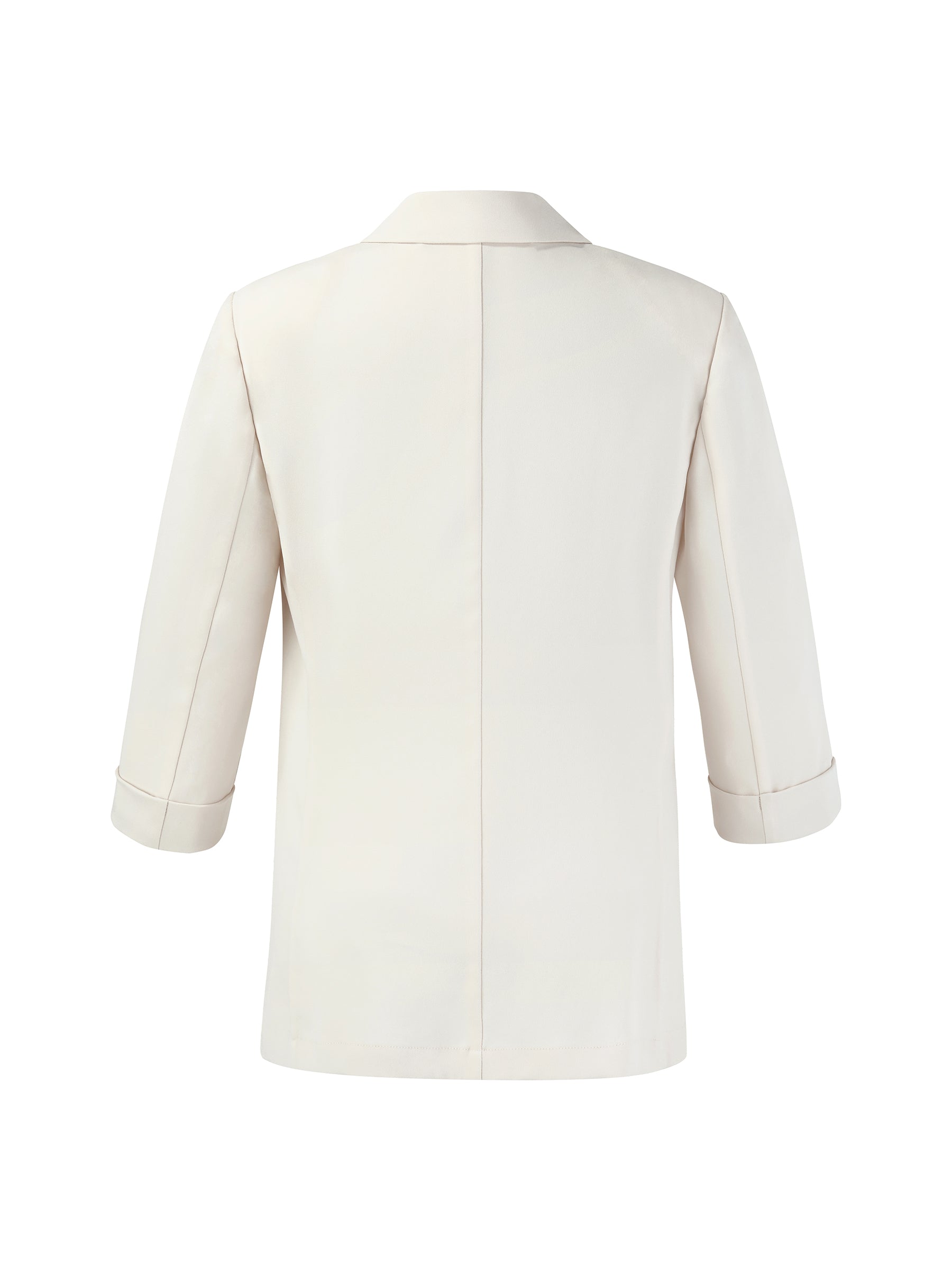 Acetate Blend Fitted Blazer