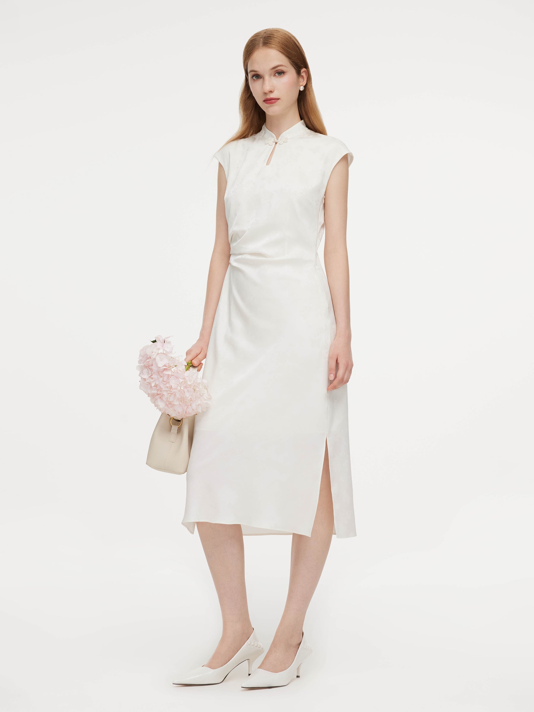 Jacquard Butterfly Qipao Dress