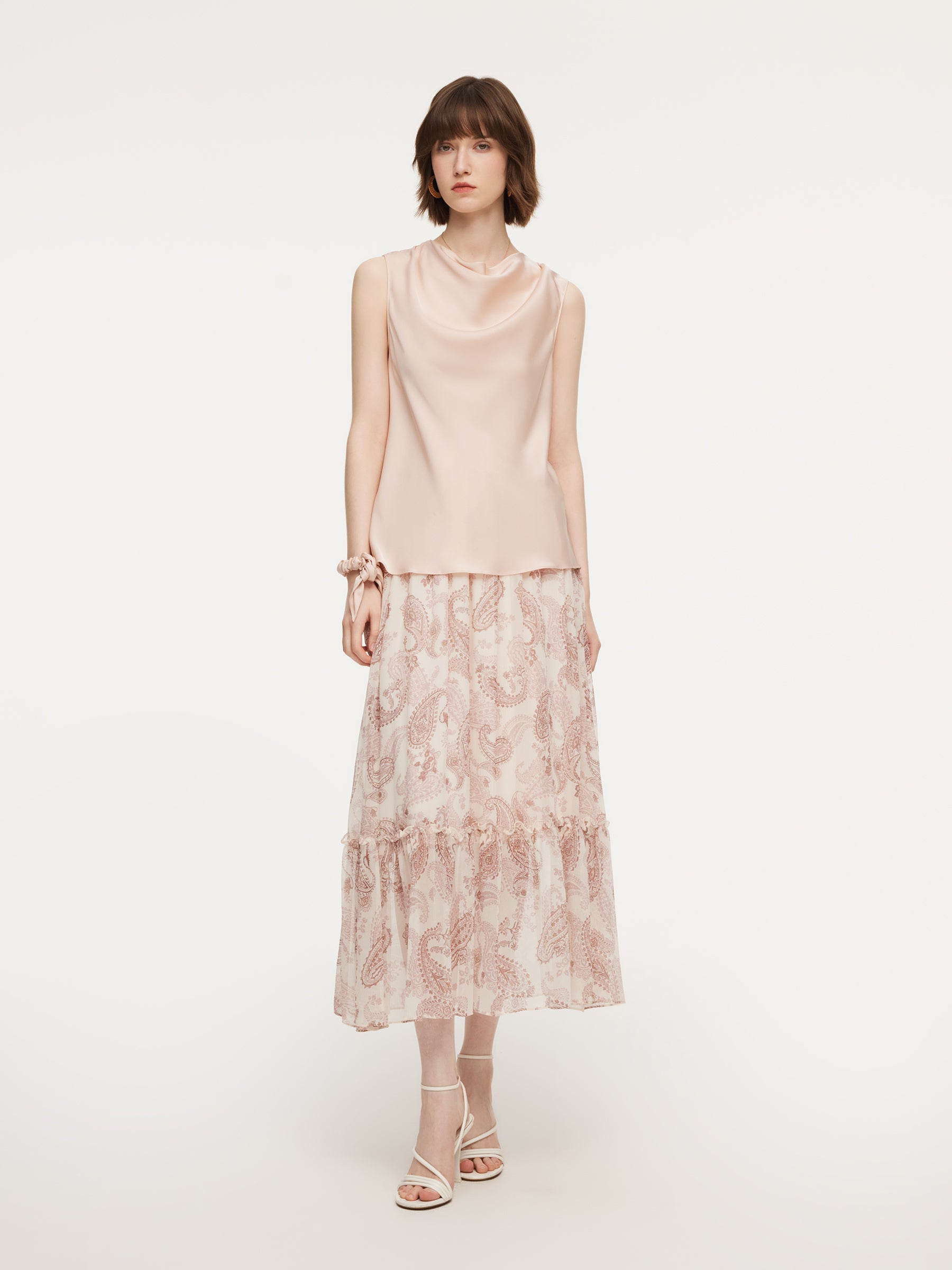 Tailored Cowl Silhouette Top
