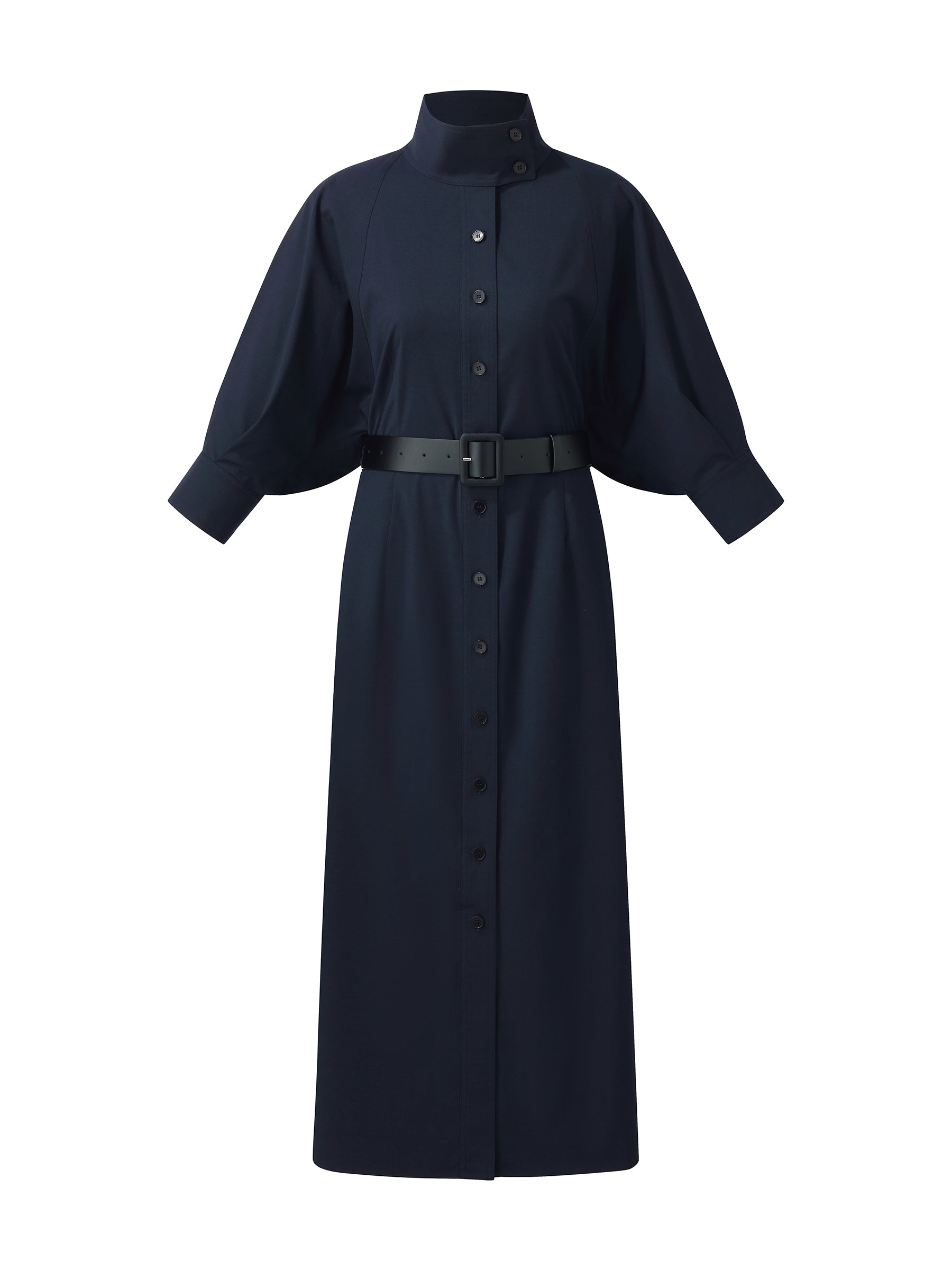 Adjustable Collar Trench Coat