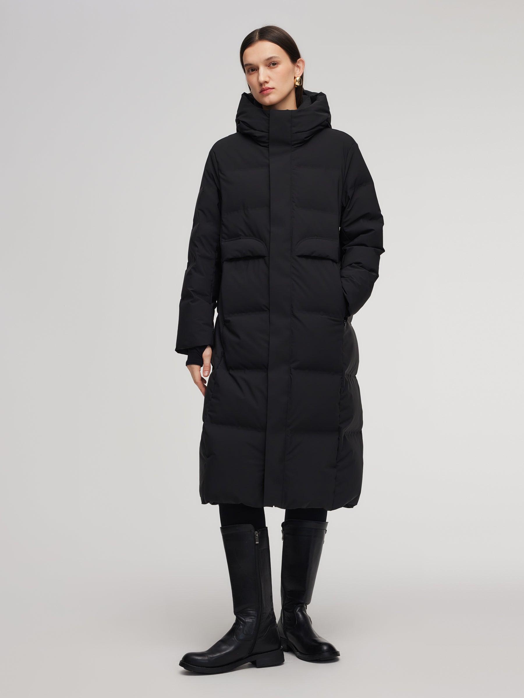 Waist-Defined Lightweight Coat