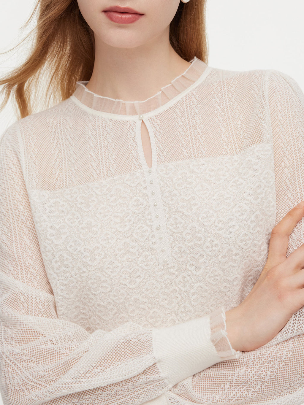 Cashmere-Blend Panelled Knit