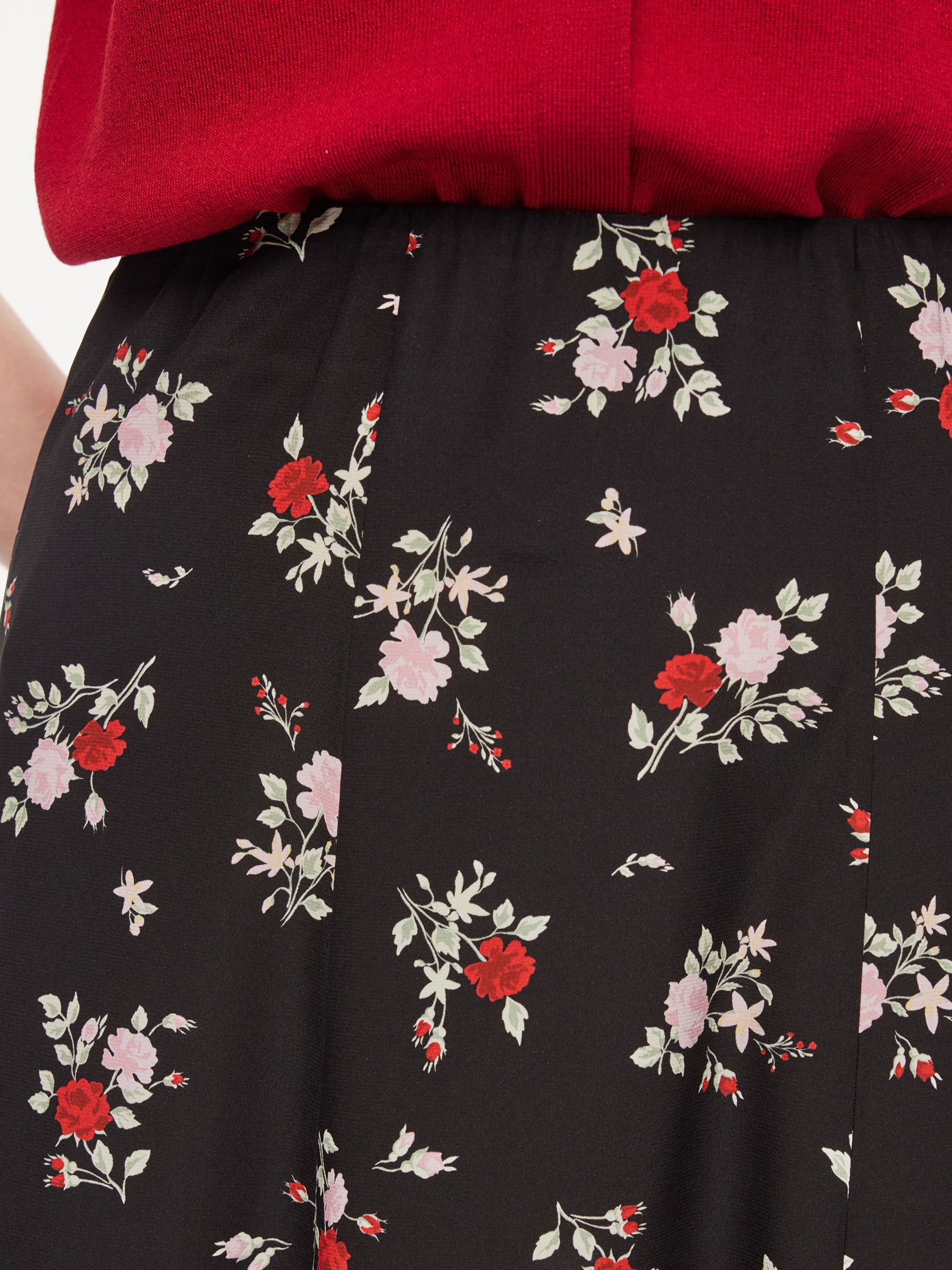 Eight-Panel Hidden-Waist Skirt