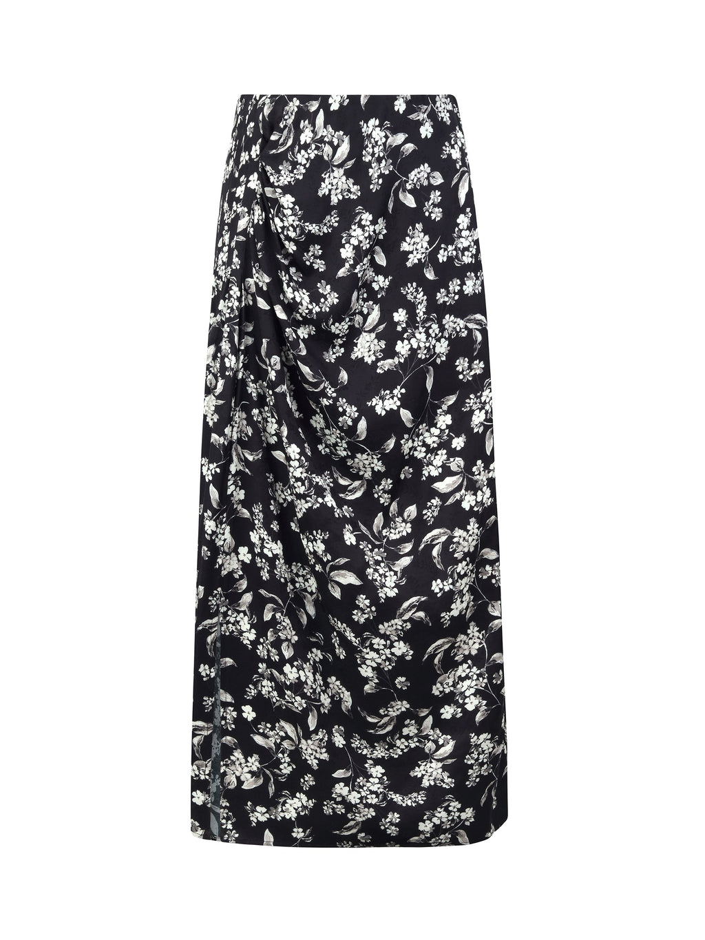 Twist-Front Slit Skirt