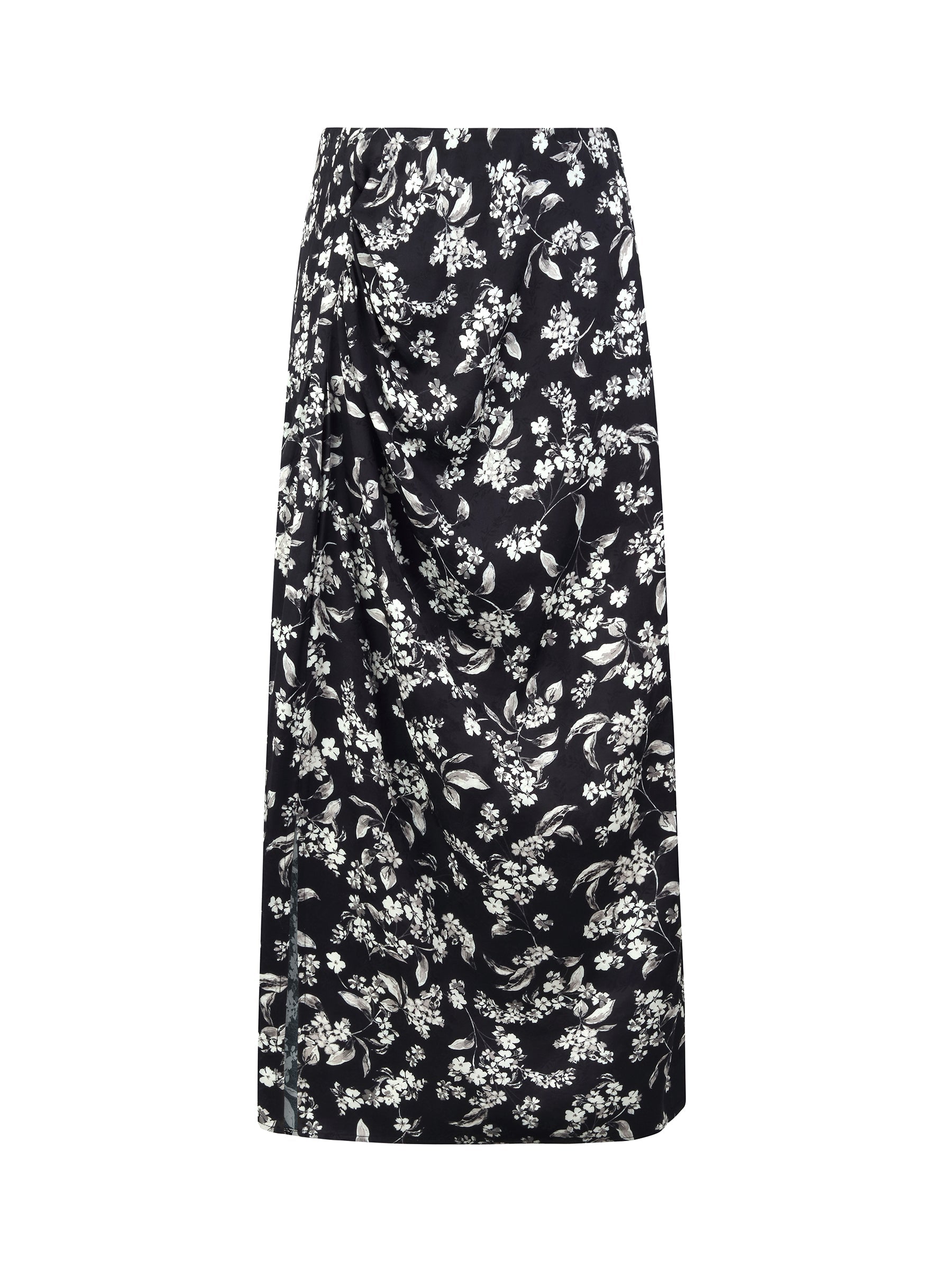 Twist-Front Slit Skirt