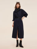 Adjustable Collar Trench Coat