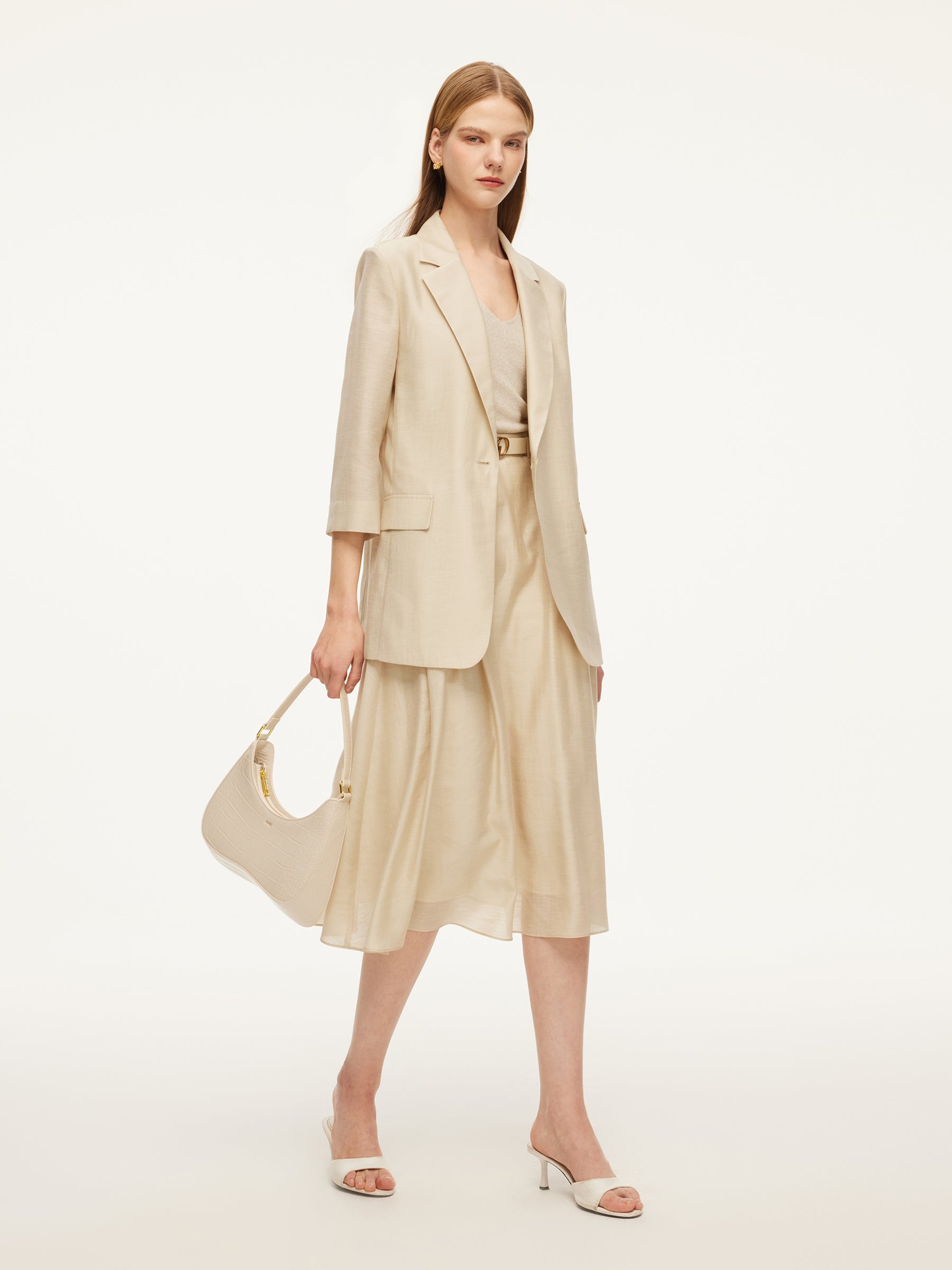 Lightweight Draped Dual-Use Skirt