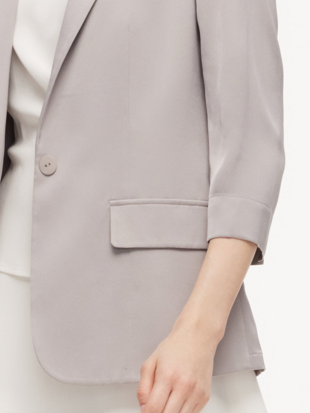 Mulberry Silk Stretch Blazer