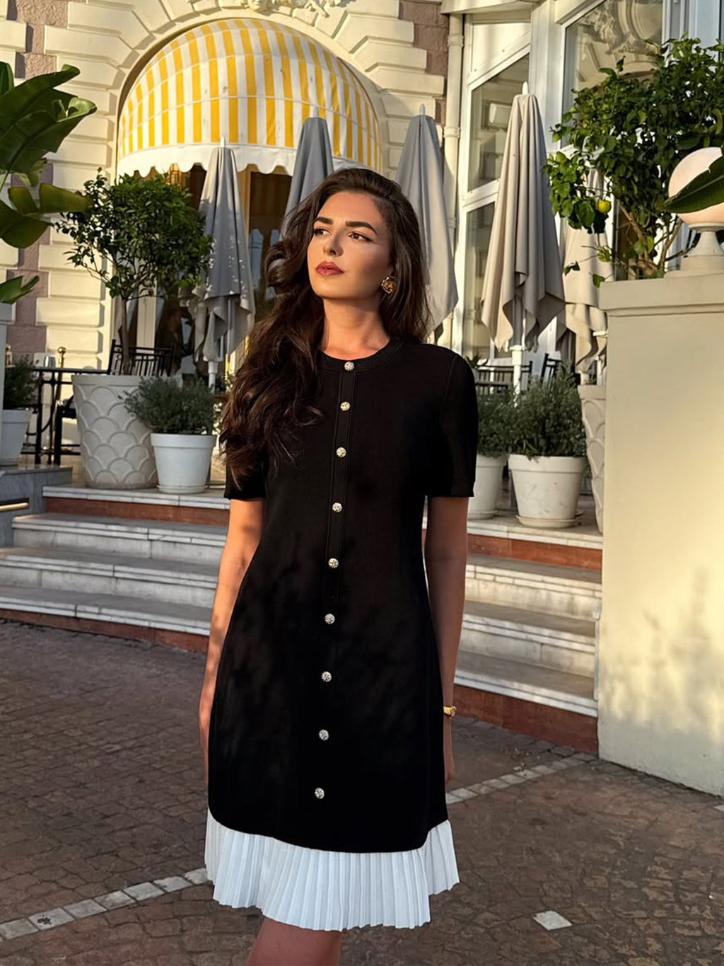 Tencel H-Line Mini Dress