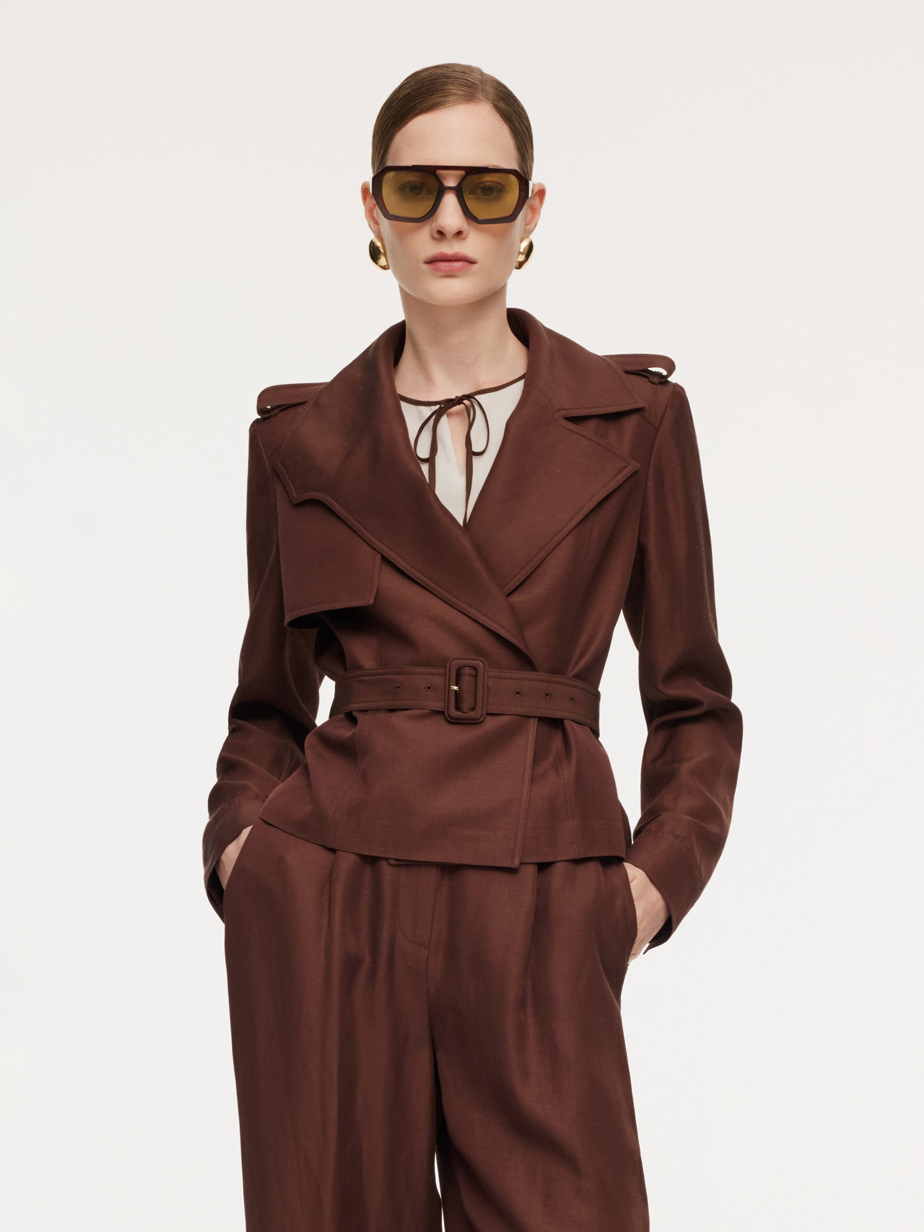 Asymmetric Lapel Jacket