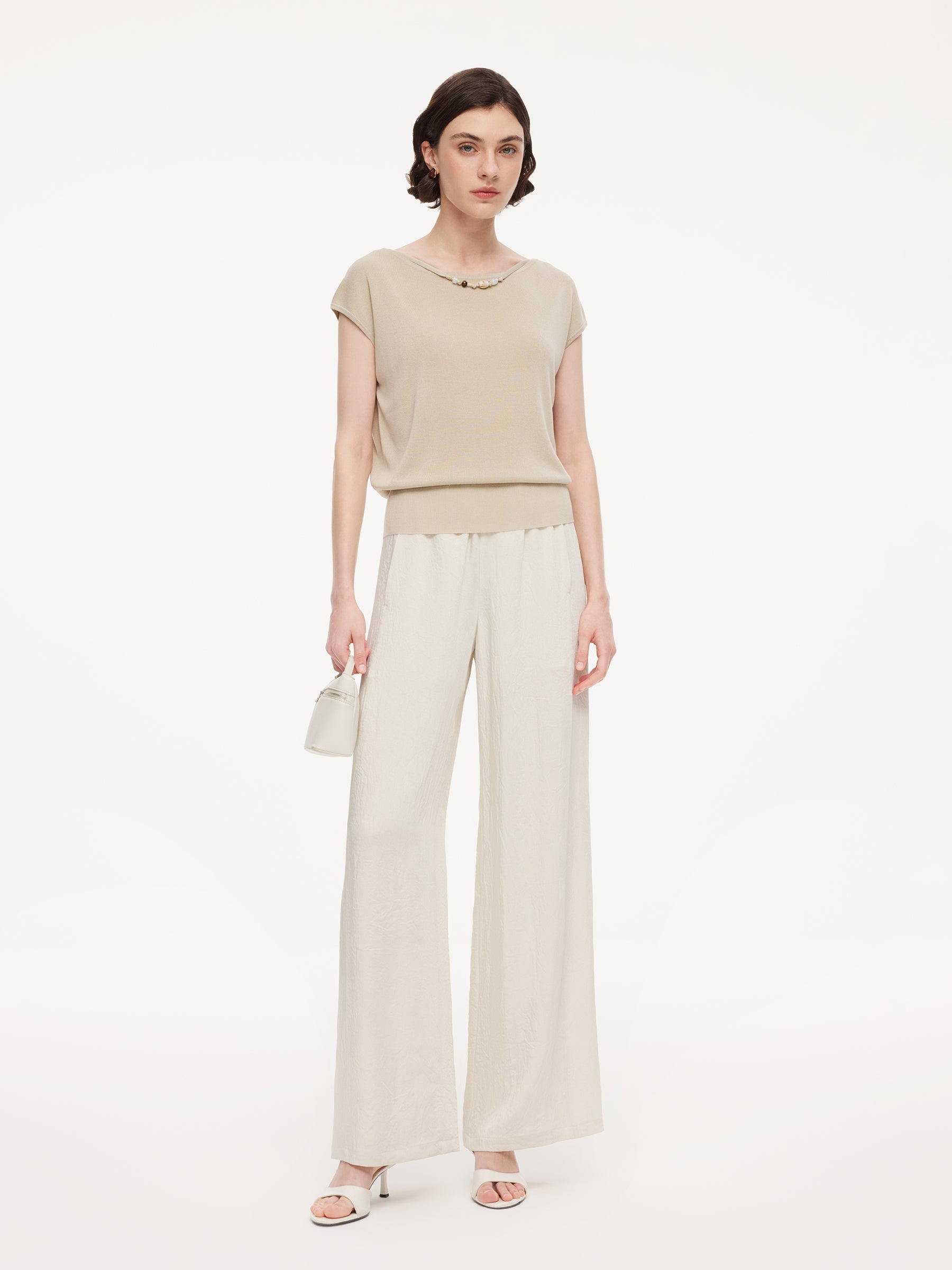 Tencel-Mulberry Silk Knit Top