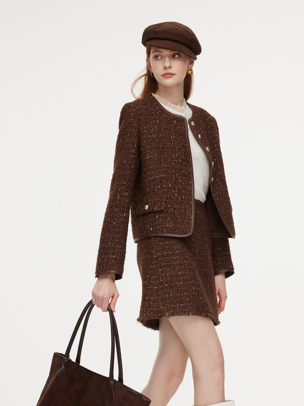 Wool Blend Sequin Jacket