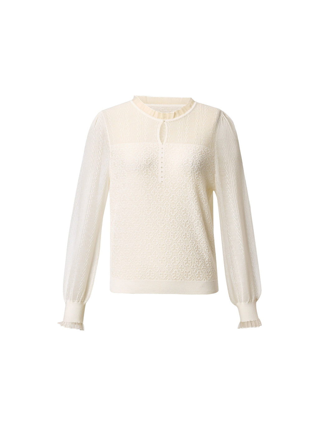 Cashmere-Blend Panelled Knit