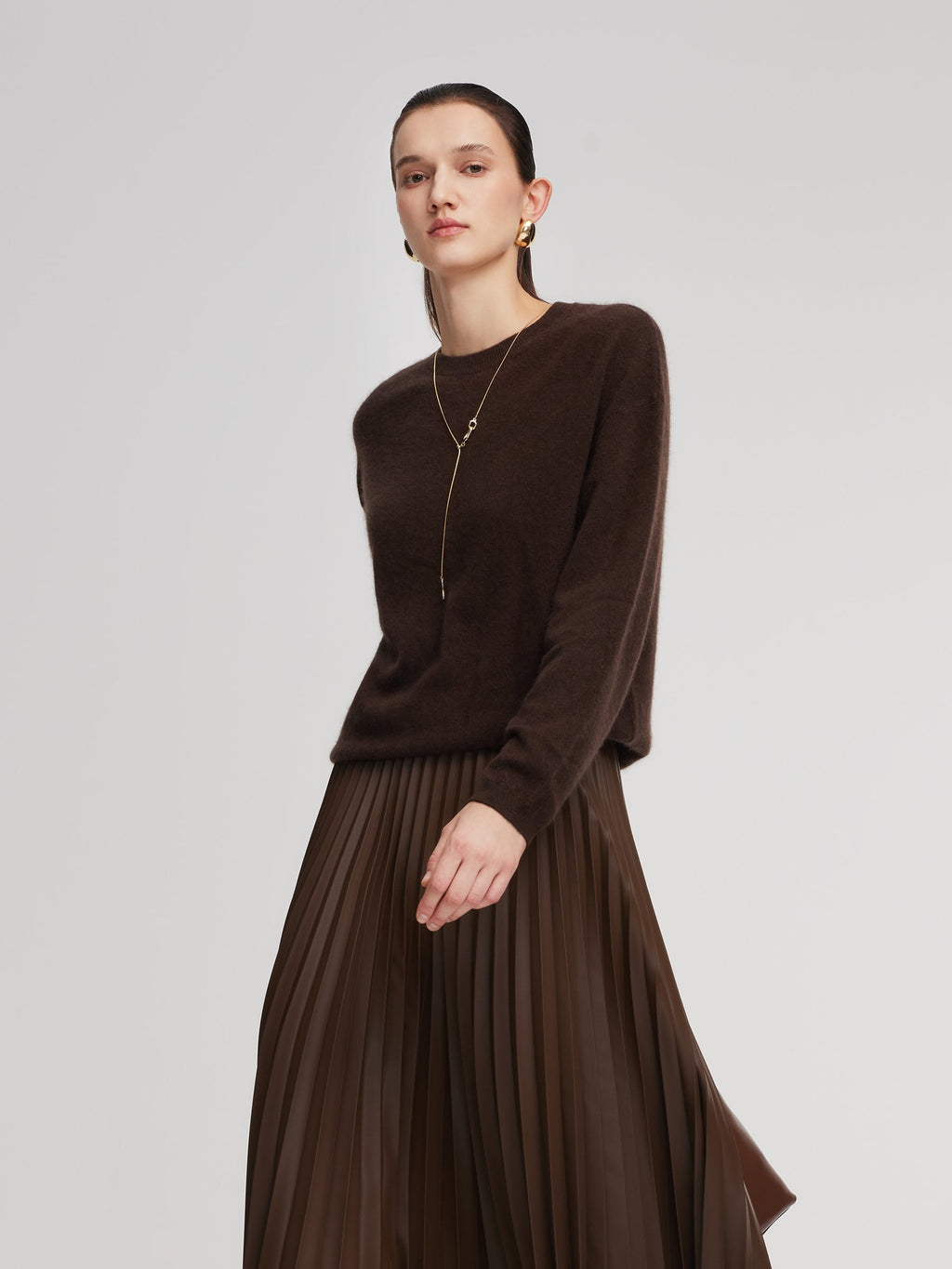 Dropped Shoulder Cozy Winter Sweater