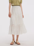 Elastic-Waist Flowing Skirt