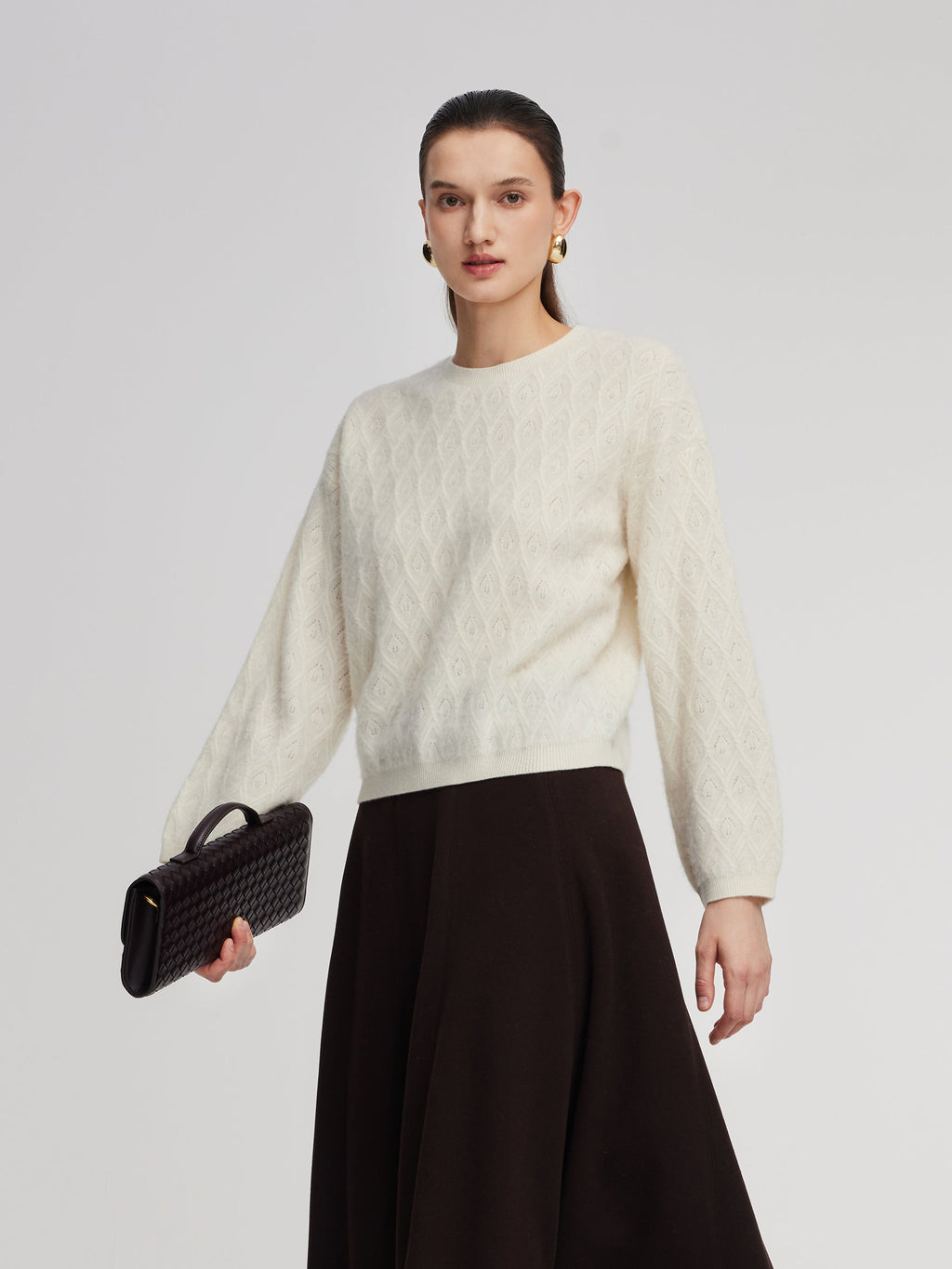 Brushed Wool Cashmere Sweater