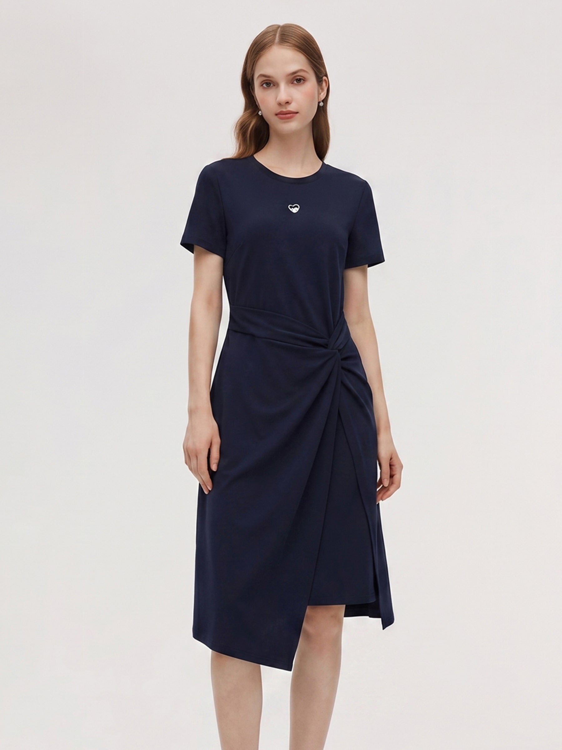 Heart Print Knit Dress