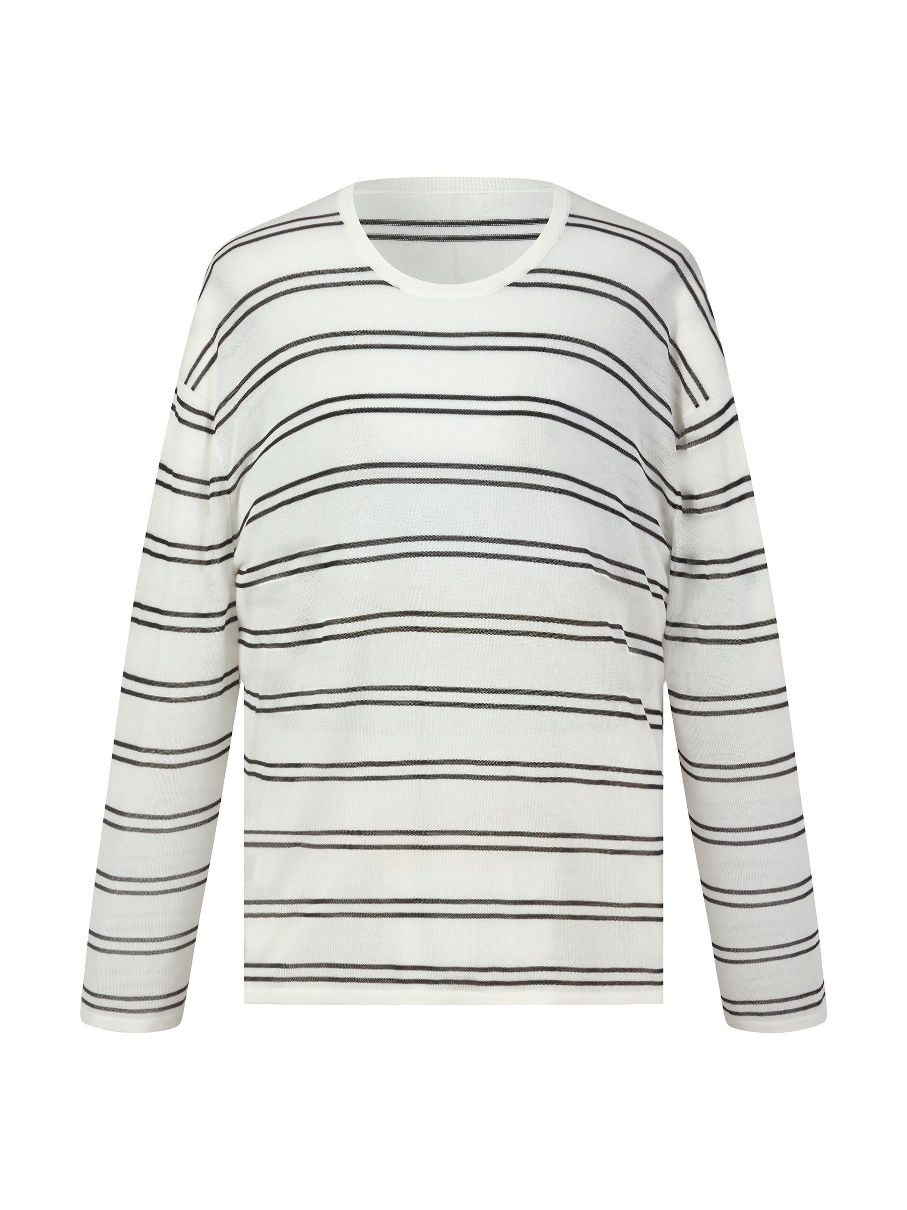 Lyocell-Silk Stripe Knit
