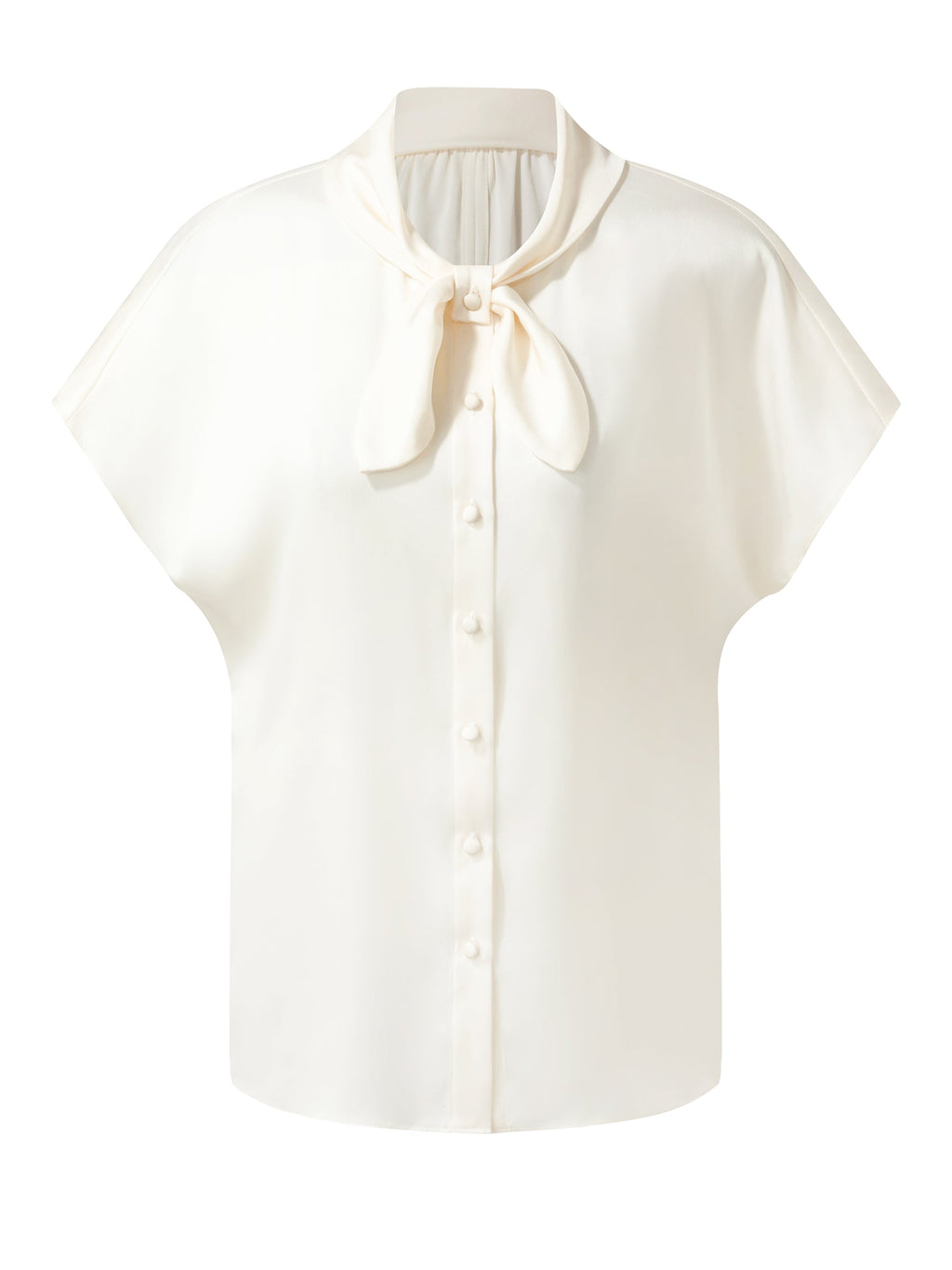 French Bow Tie Neck Shirt