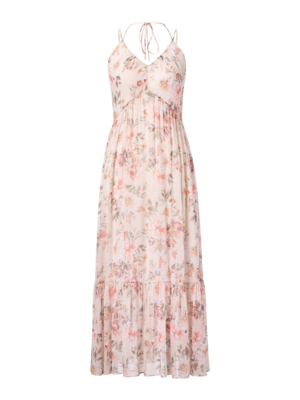 Mulberry Silk Watercolor Print Dress