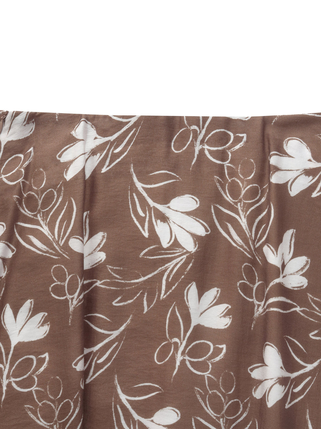 Wrinkle-Resistant Midi Drape Skirt