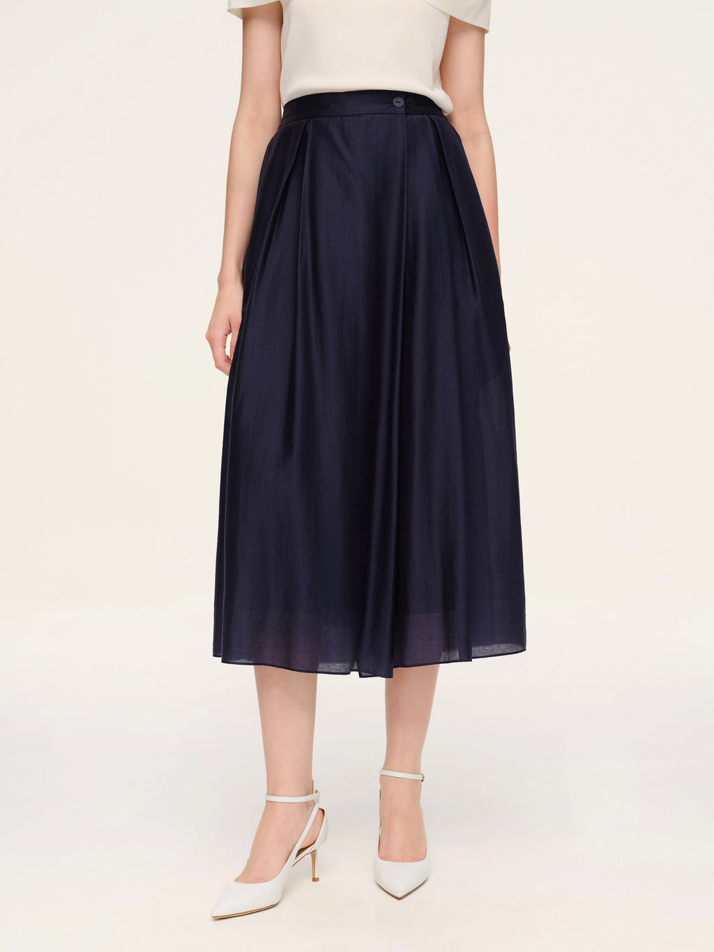 Lyocell Pleated Culottes