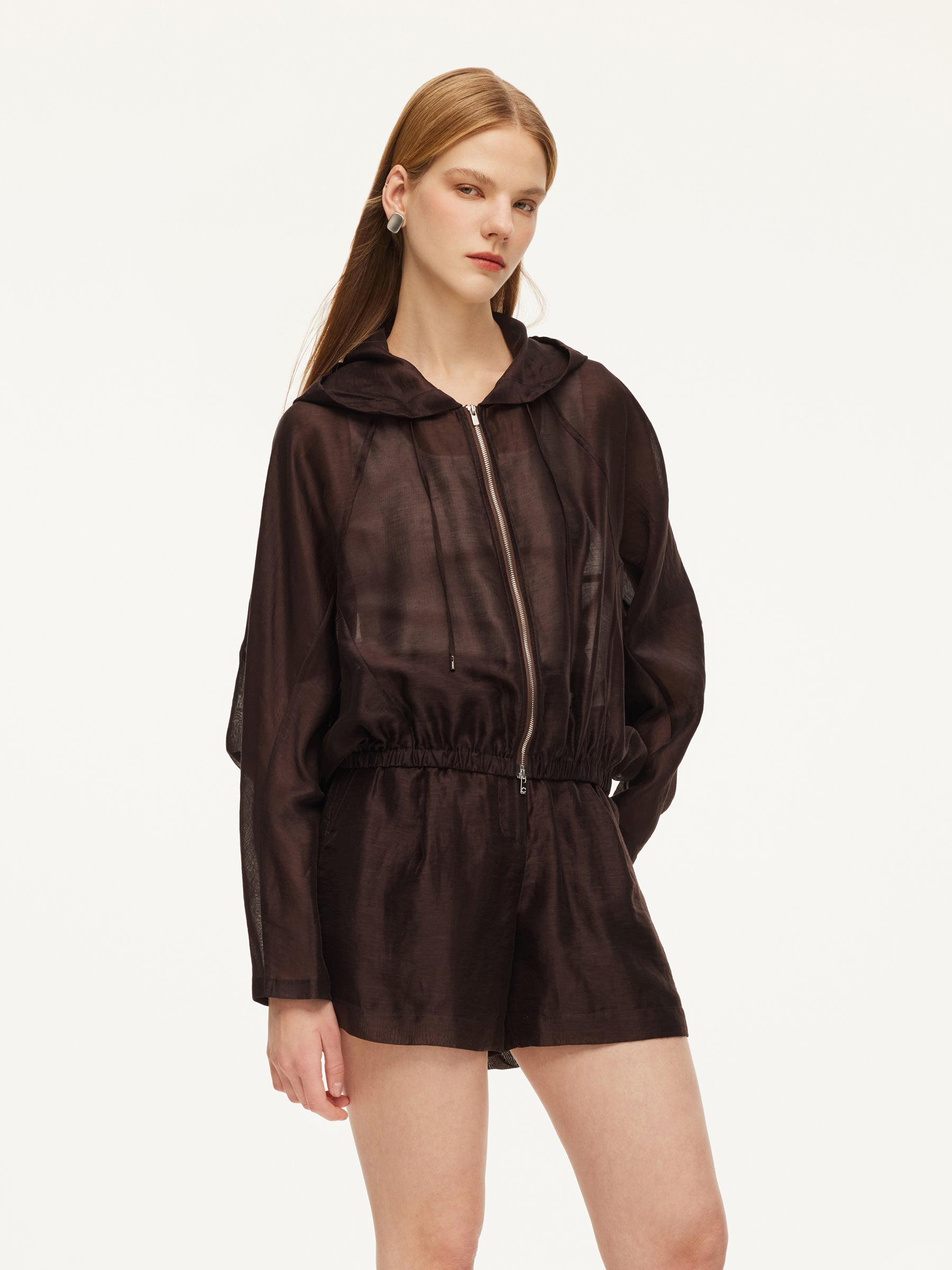 Tencel Linen Hooded Jacket